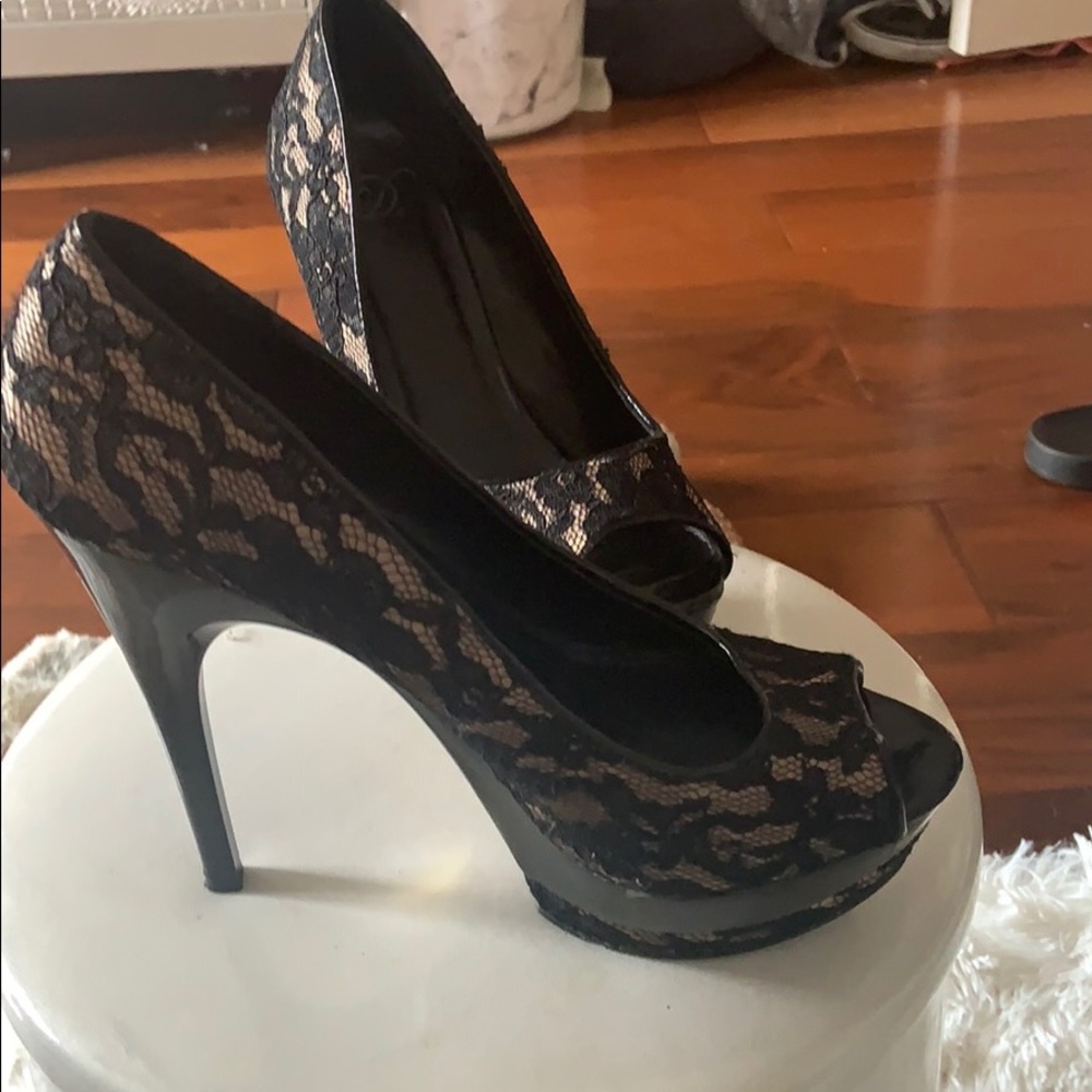 Lace heels